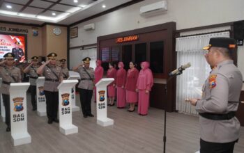 Rotasi Jabatan, Kasat Lantas hingga Wakapolres Jombang Bergeser