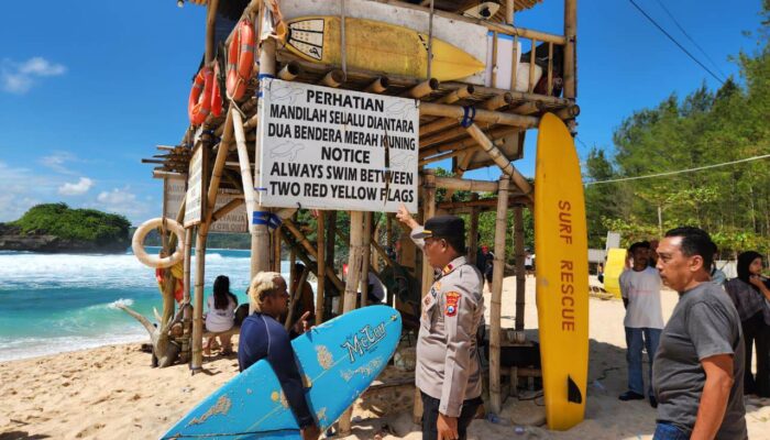 Polres Malang Perketat Pengamanan di Destinasi Wisata Pantai Selama Libur Long Weekend