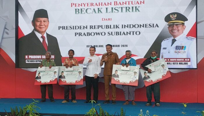 200 Becak Listrik untuk Pengemudi, Wali Kota Malang: Bukti Kepedulian dan Kolaborasi Negara