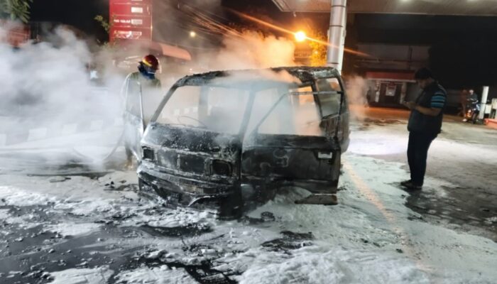 Mobil Terbakar Saat Isi BBM di SPBU Kepanjen, Polisi Imbau Warga Waspada