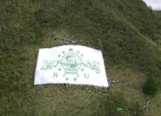 Bendera NU Raksasa 1.000 Meter Bakal Berkibar di Gunung Panderman