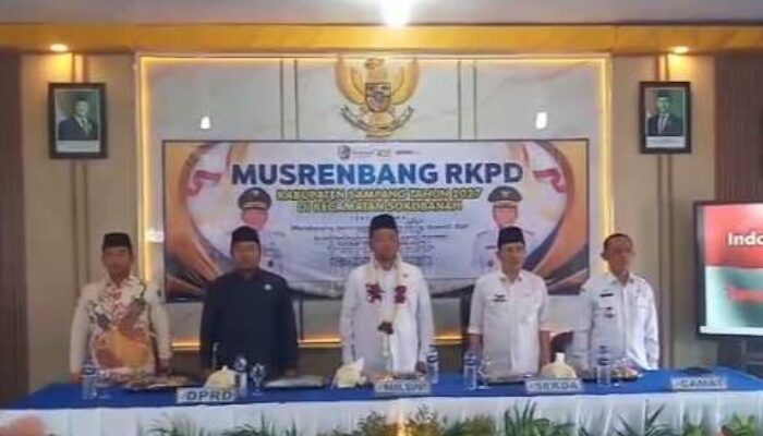 Musrenbangcam Sokobanah Sampang, Wabup Mahfudz Terima Curhatan Masyarakat Tentang Jalan Rusak