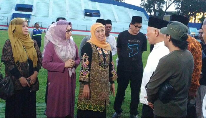 Tinjau Persiapan Harlah 1 Abad NU di Gajayana, Khofifah Pilih Bungkam dan Langsung Tinggalkan Lokasi