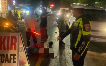 Diduga Kurang Konsentrasi, Pengendara Beat Tabrak Pesepeda Lansia di Kepanjen