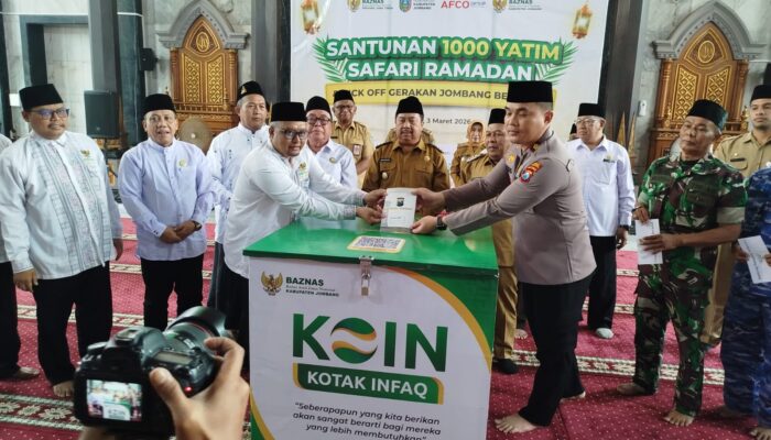 BAZNAS Jombang Santuni 1.000 Anak Yatim, Bupati Warsubi Luncurkan Gerakan Berinfaq