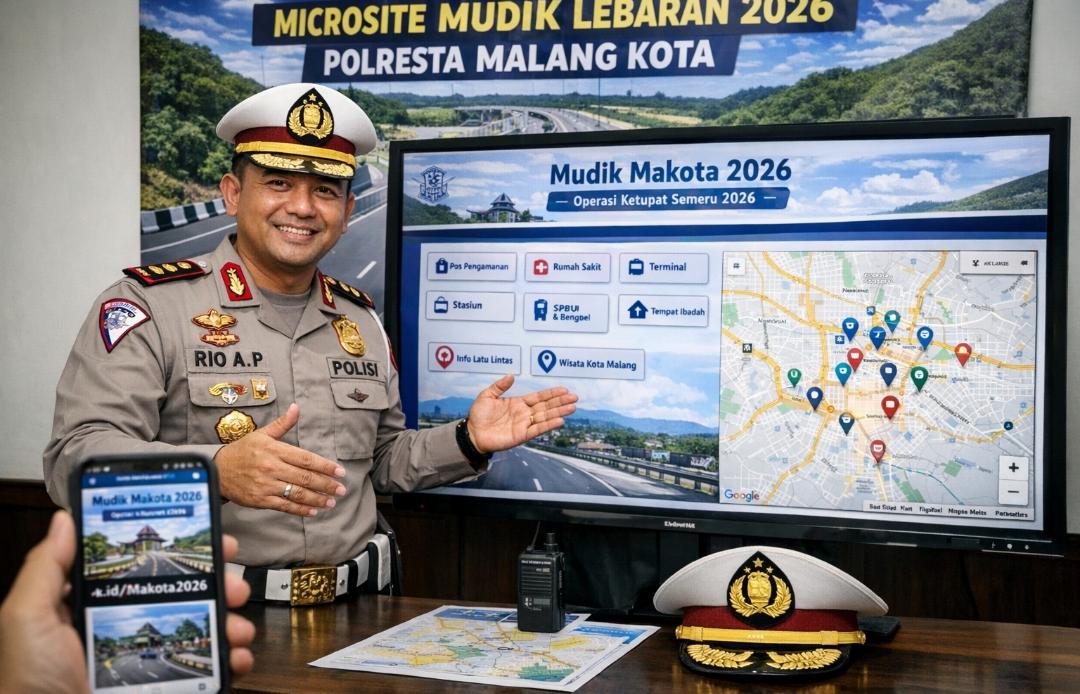 Polresta Malang Kota Luncurkan Microsite Informasi Mudik Lebaran 2026, Permudah Pemudik Akses Layanan