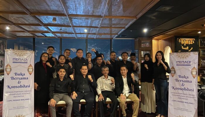 Perkuat Solidaritas Advokat, DPC PERADI Malang Gelar Konsolidasi dan Buka Puasa Bersama