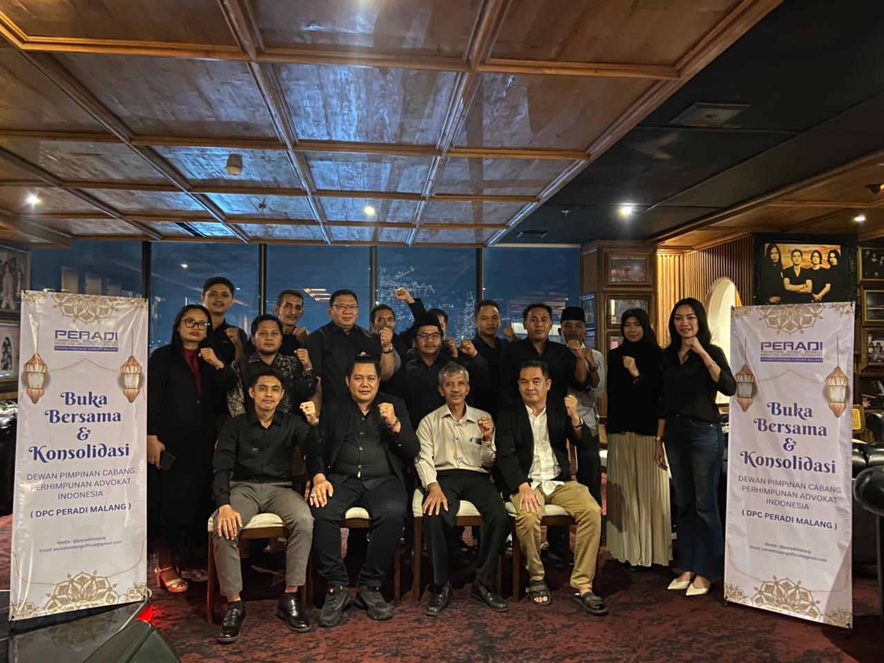 Perkuat Solidaritas Advokat, DPC PERADI Malang Gelar Konsolidasi dan Buka Puasa Bersama