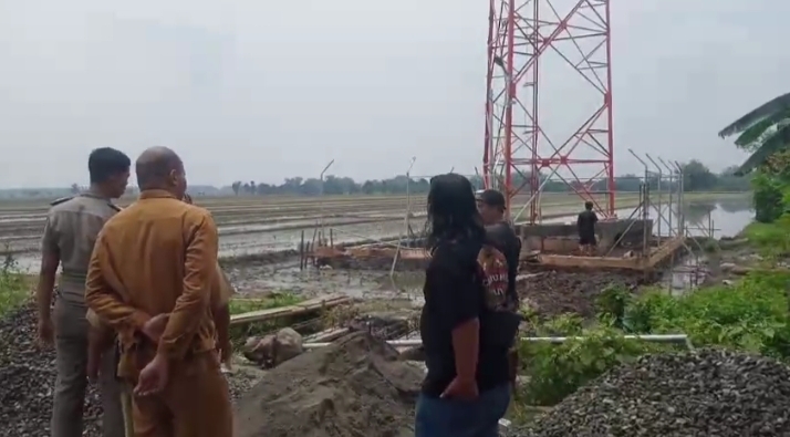 Tak Berizin PBG, Proyek Tower di Sumobito Jombang Dihentikan