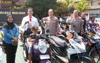 Polres Malang Ungkap 26 Kasus Curanmor, 14 Tersangka Termasuk Jaringan Lintas Pulau Diamankan