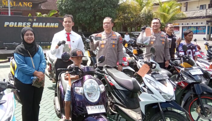 Polres Malang Ungkap 26 Kasus Curanmor, 14 Tersangka Termasuk Jaringan Lintas Pulau Diamankan