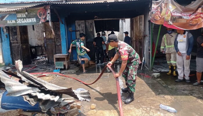 4 Kios di Pasar Warna-Warni Landungsari Malang Ludes Dilalap Api