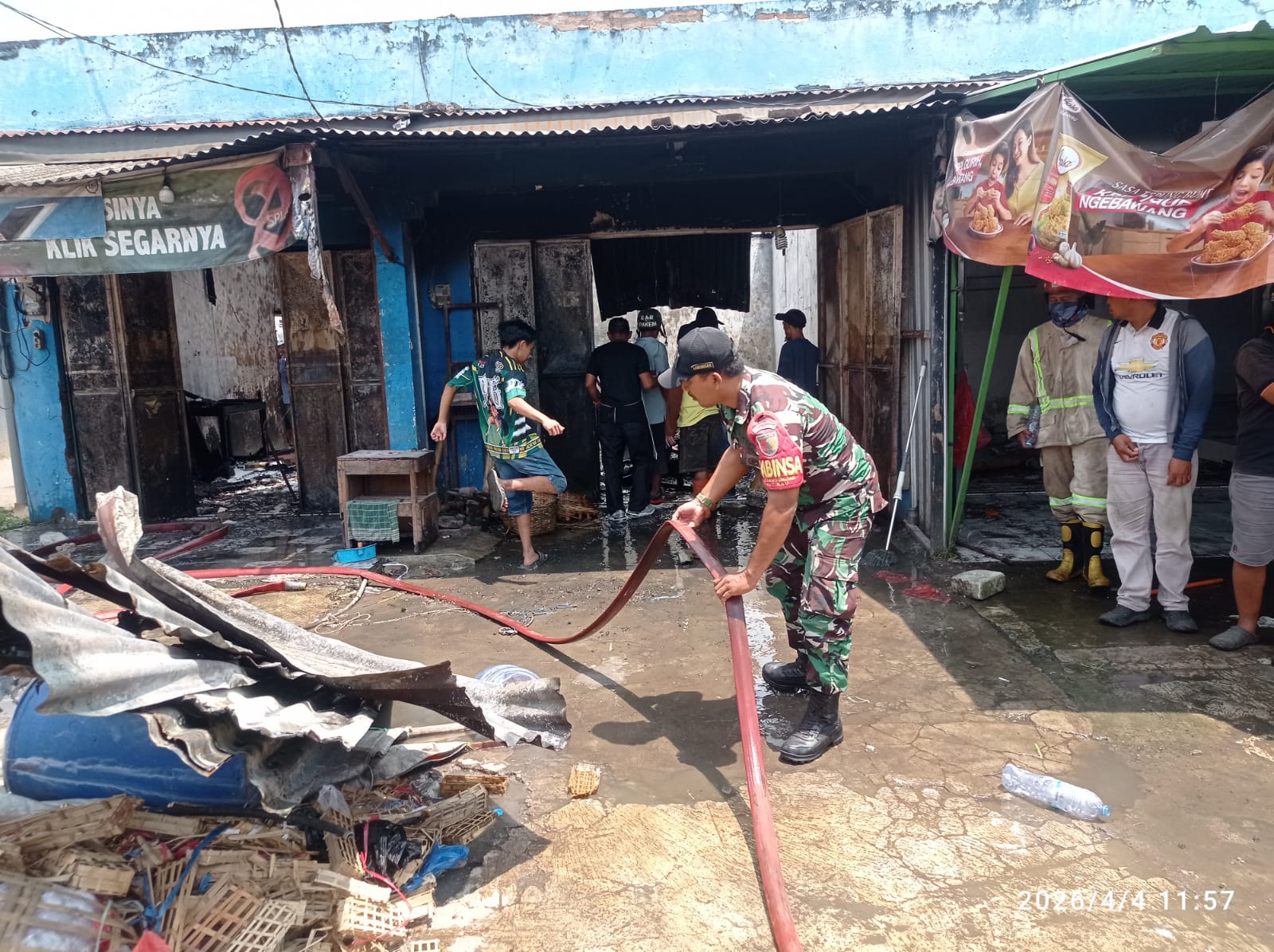 4 Kios di Pasar Warna-Warni Landungsari Malang Ludes Dilalap Api