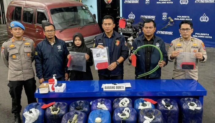 Polresta Malang Kota Bongkar Penyelewengan BBM Subsidi di SPBU Sawahan Kasin, Tiga Pelaku Diamankan