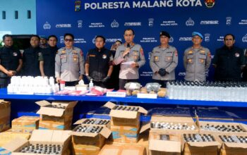 Polresta Malang Kota Ungkap 32 Kasus Narkotika, Sita 1,6 Kg Sabu dan 75 Ribu Pil Double L