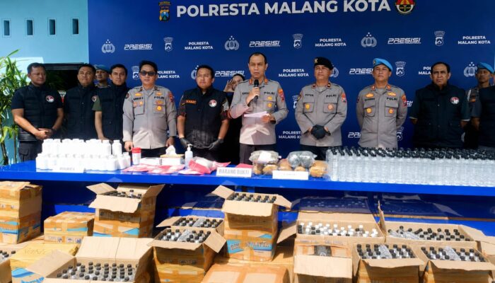 Polresta Malang Kota Ungkap 32 Kasus Narkotika, Sita 1,6 Kg Sabu dan 75 Ribu Pil Double L