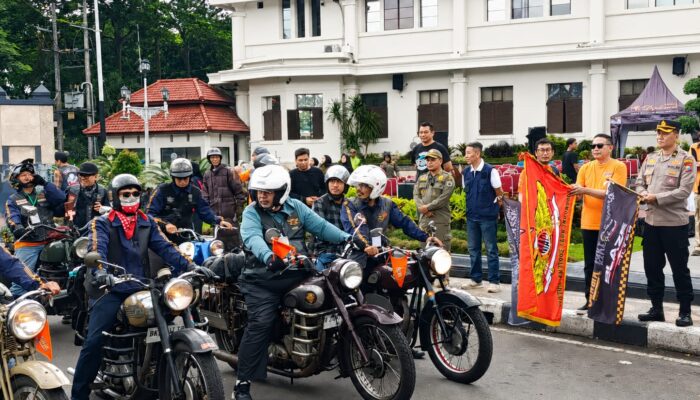 Wali Kota Malang Lepas 500 Motor Klasik Internasional, Balai Kota Berubah Jadi Panggung Nostalgia
