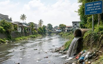 SPAM Kota Malang Tertekan, Sungai Bango Mulai Masuk Zona Kritis Pencemaran