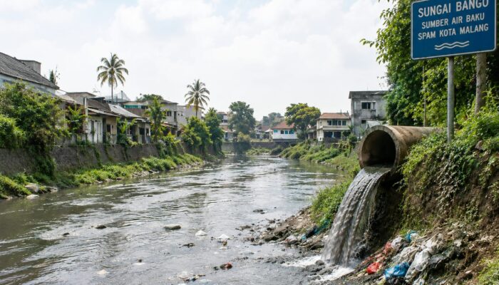 SPAM Kota Malang Tertekan, Sungai Bango Mulai Masuk Zona Kritis Pencemaran
