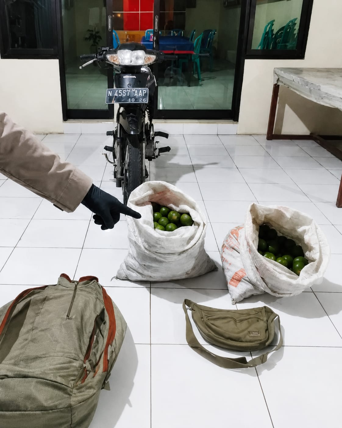 Dua Pria Pencuri Jeruk Asal Dampit Diciduk di Turen, Satu Pelaku Residivis