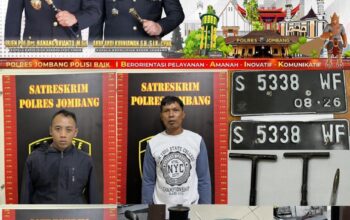 Polisi Tangkap 3 Pelaku Curanmor di Jombang, Sasar Motor Petani di Area Sawah
