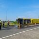 Detik-detik Bus Sudiro Tunggal Jaya Terguling di Tol Jomo, 5 Penumpang Luka Berat