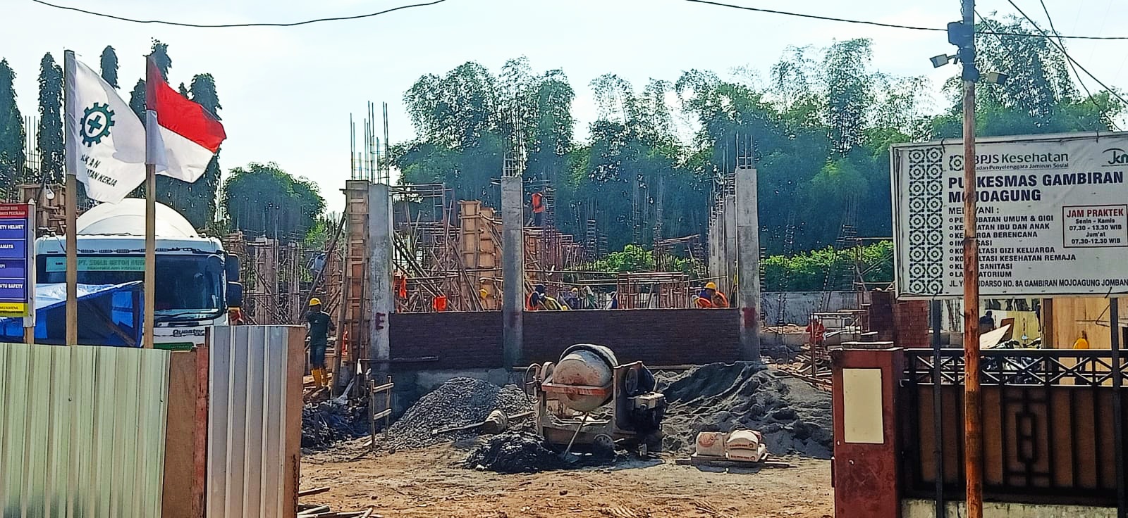 Minus Progres di Awal Pekerjaan, DPRD Jombang Warning Proyek Puskesmas Gambiran Mojoagung