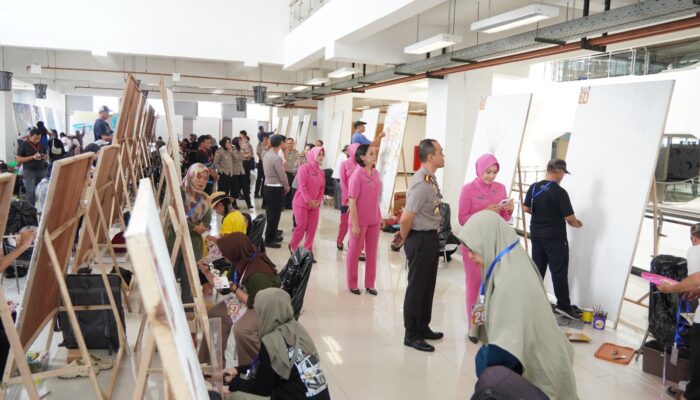 Hari Bhayangkara ke-80, Polresta Malang Kota Rangkul Seniman Lewat Lomba Mural di MCC