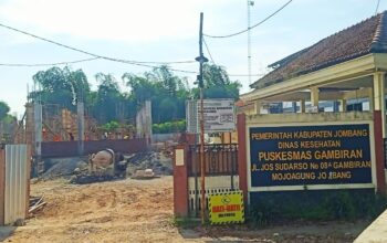 Proyek Rp 3,3 Miliar Puskesmas Gambiran Jombang Minus Progres