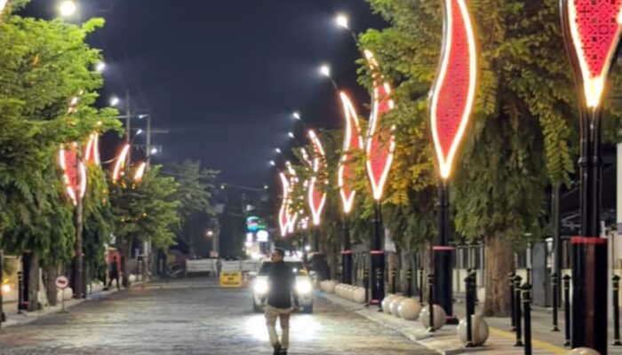 Kawasan Food Street Baru 25 Persen Sudah Terlihat Menarik, Bakal Dilengkapi Ornamen Lampu Bernuansa Eropa