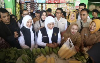 Sri Wahyuni Dampingi Khofifah Sidak Pasar hingga Sentra Sapi di Bojonegoro