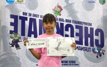 Hebat! Atlet Catur Cilik Jombang Masuk 5 Besar Pecatur Wanita Terbaik di Turnamen Nasional