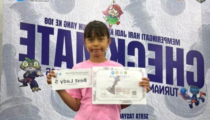 Hebat! Atlet Catur Cilik Jombang Masuk 5 Besar Pecatur Wanita Terbaik di Turnamen Nasional