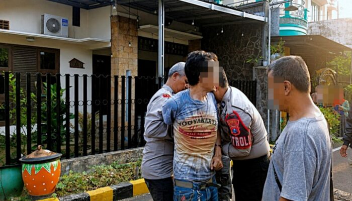 Aksi Lempar Kaca dan Genteng Resahkan Warga, Pelaku Diamankan Tanpa Perlawanan