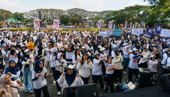 Ribuan Warga Malang Turun Jalan Kawal Program Makan Bergizi Gratis