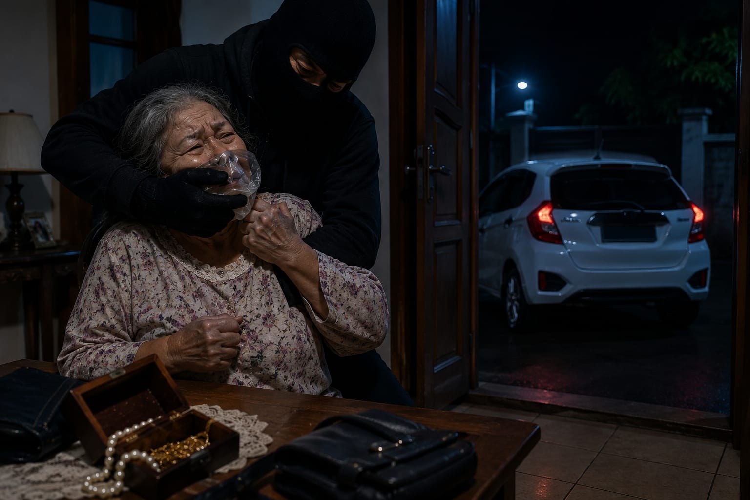 Lansia di Sumberpucung Jadi Korban Dugaan Perampokan, Mobil Honda Jazz Dibawa Kabur