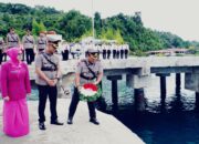 Sambut HUT Bhayangkara, Polres Nisel Gelar Upacara dan Tabur Bunga