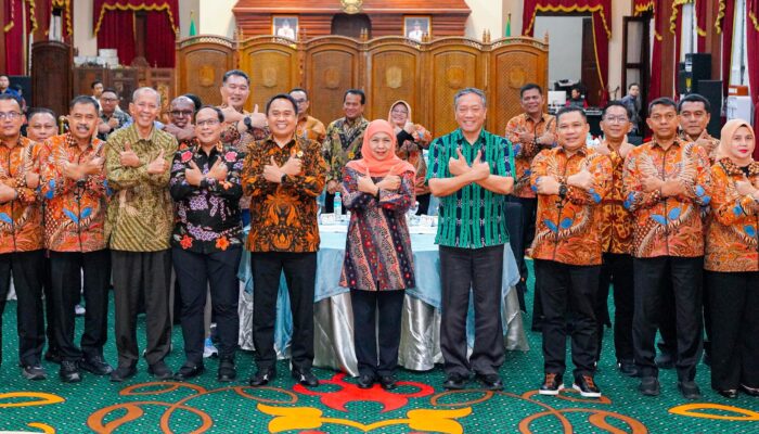 Gubernur Khofifah Menerima Peserta Kepemimpinan Nasional PKN I Angkatan LXVI di Grahadi