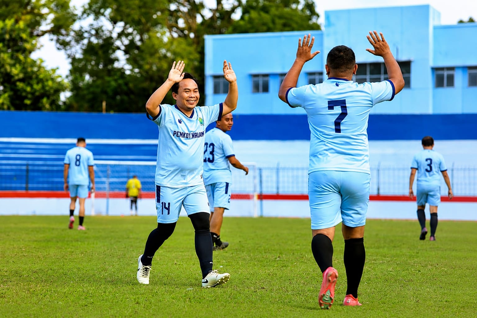 Ali Muthohirin Borong Dua Gol, Tim ASN Kota Malang Libas Tulungagung 7-0 di Stadion Gajayana
