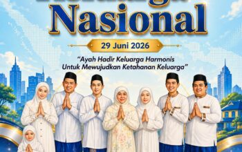 Hari Keluarga Nasional Ke-33 Tahun 2026, Gubernur Khofifah Ajak Perkuat Ketahanan Keluarga melalui Kehadiran Ayah dan Kolaborasi Pengasuhan