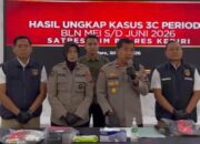Satreskrim Polres Kediri Ungkap Lima Kasus Pencurian