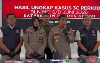 Satreskrim Polres Kediri Ungkap Lima Kasus Pencurian