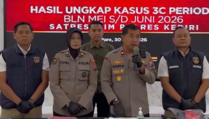 Satreskrim Polres Kediri Ungkap Lima Kasus Pencurian