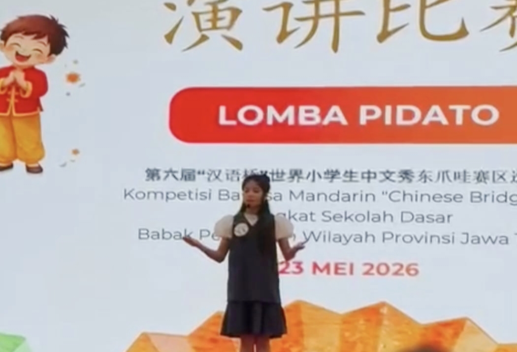 Chelsea, Anak SD Jember Wakili Jatim Lomba Bahasa Mandarin Tingkat Nasional