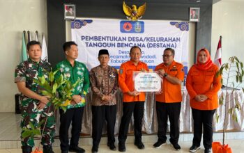 BPBD Jatim Bentuk Desa Tangguh Bencana di Gerbo Pasuruan, Perkuat Kesiapsiagaan Warga Hadapi Risiko Bencana