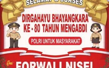 Dirgahayu Bhayangkara Ke-80, FORWALI Nisel Sampaikan Ucapan dan Doa