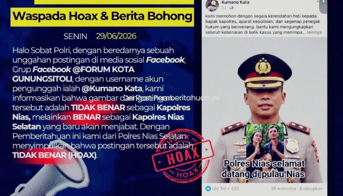 Waspada Hoaks! Polres Nisel Bantah Kabar Salah Identitas