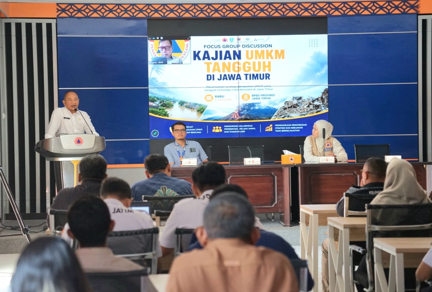 Kolaborasi BPBD dan BNPB, Rintis Program UMKM Jatim Tangguh Bencana
