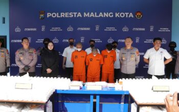 Polresta Malang Kota Bongkar Jaringan Narkoba Lintas Daerah, Sita 2 Kilogram Sabu dan Hampir Setengah Juta Pil Double L