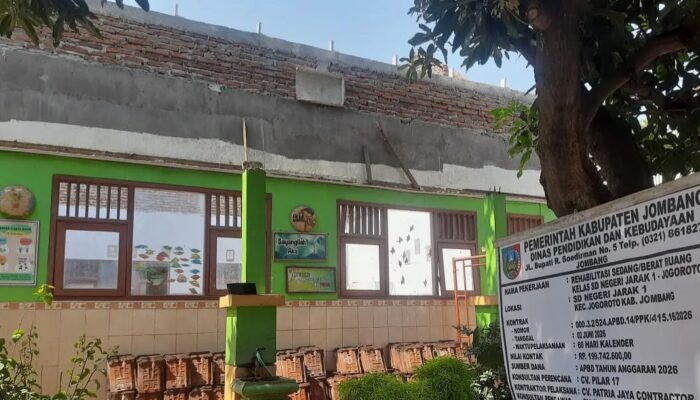 Disdikbud Jombang Kebut Rehabilitasi 25 Sekolah, Ditarget Rampung Agustus 2026